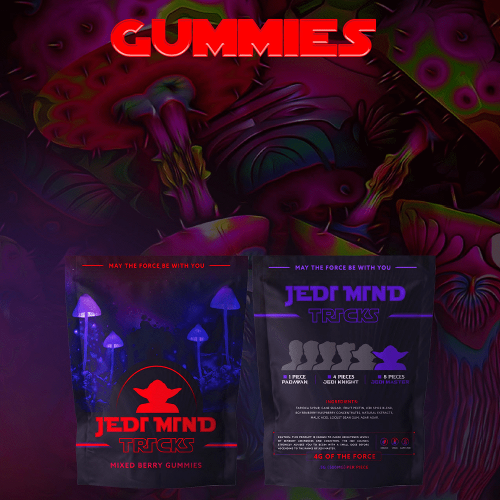 4g Jedi Mind Tricks Mixed Berry Gummies - Image 3