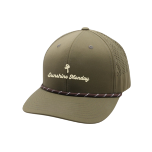 Laser Cut Rope Hat - Olive