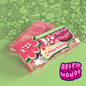 5g After Hours x Rize Magic Mushroom Bar - Pink Velvet